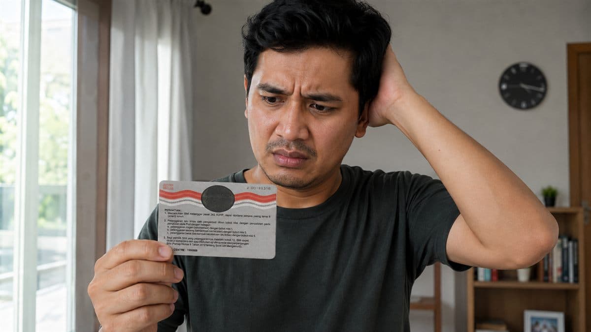 Orang panik karena baru sadar SIM-nya sudah expired